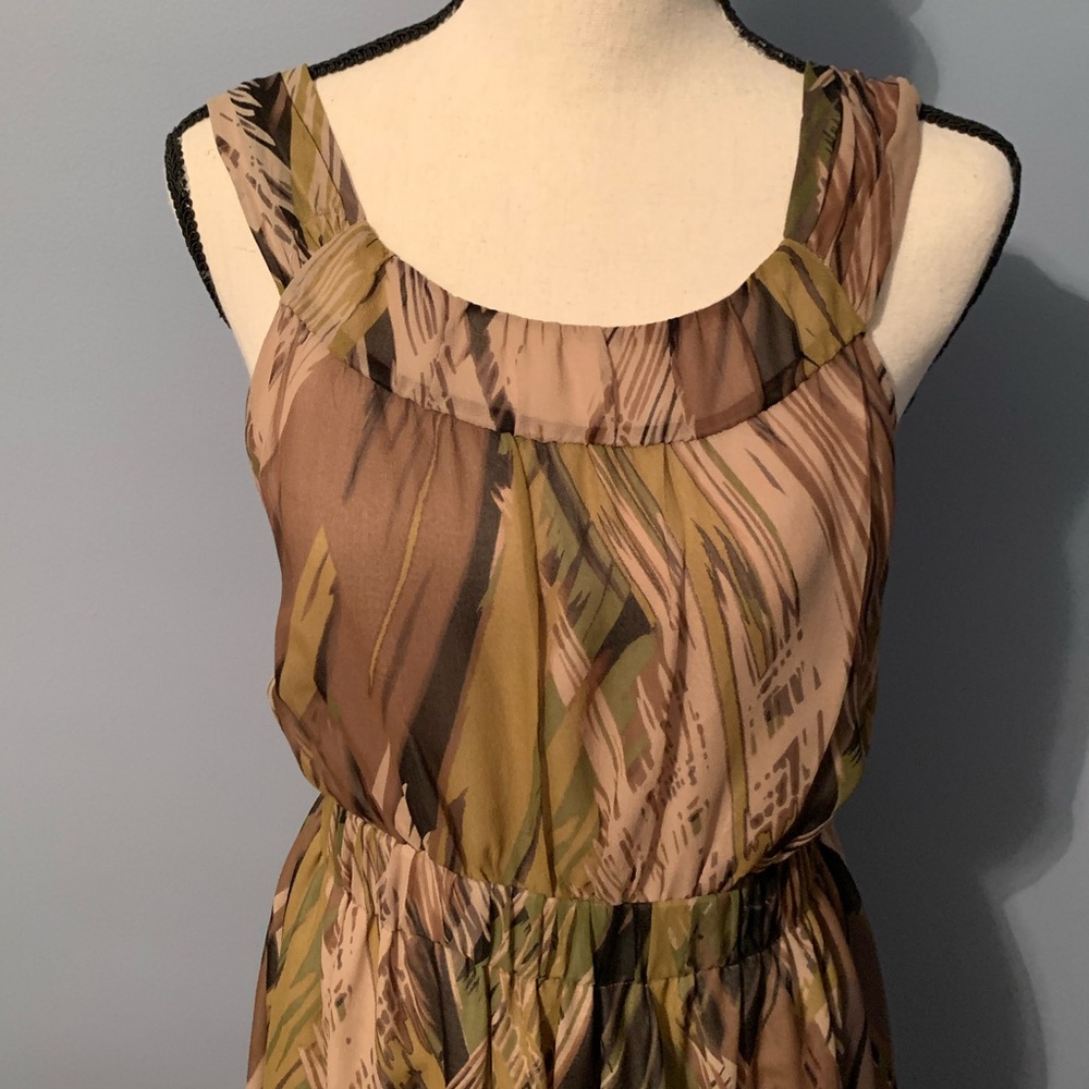 Anthropologie Fei Pampas Silk dress